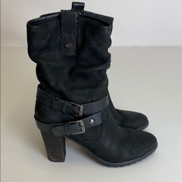 MARC FISHER Burnished Riding Boots Moto Boots A8 - Picture 4 of 6